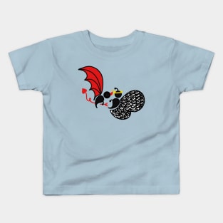 Clashing Angel and Demon Semicolon Butterflies Kids T-Shirt